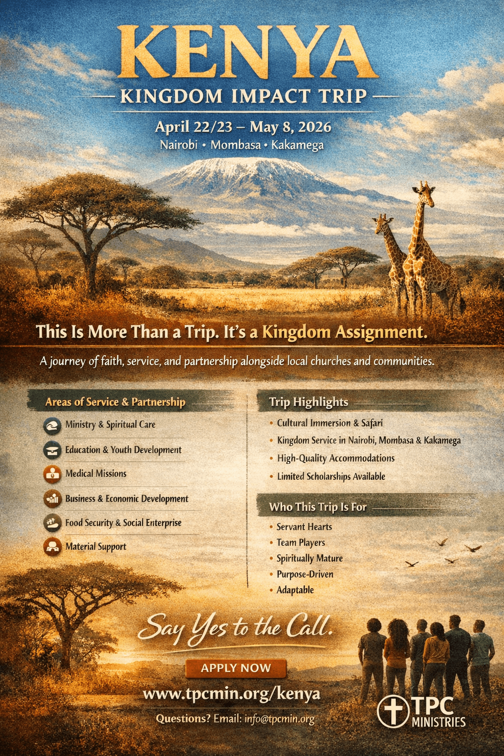 Kenya Kingdom Impact Trip 2026